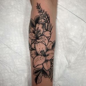 Lillies on the arm 