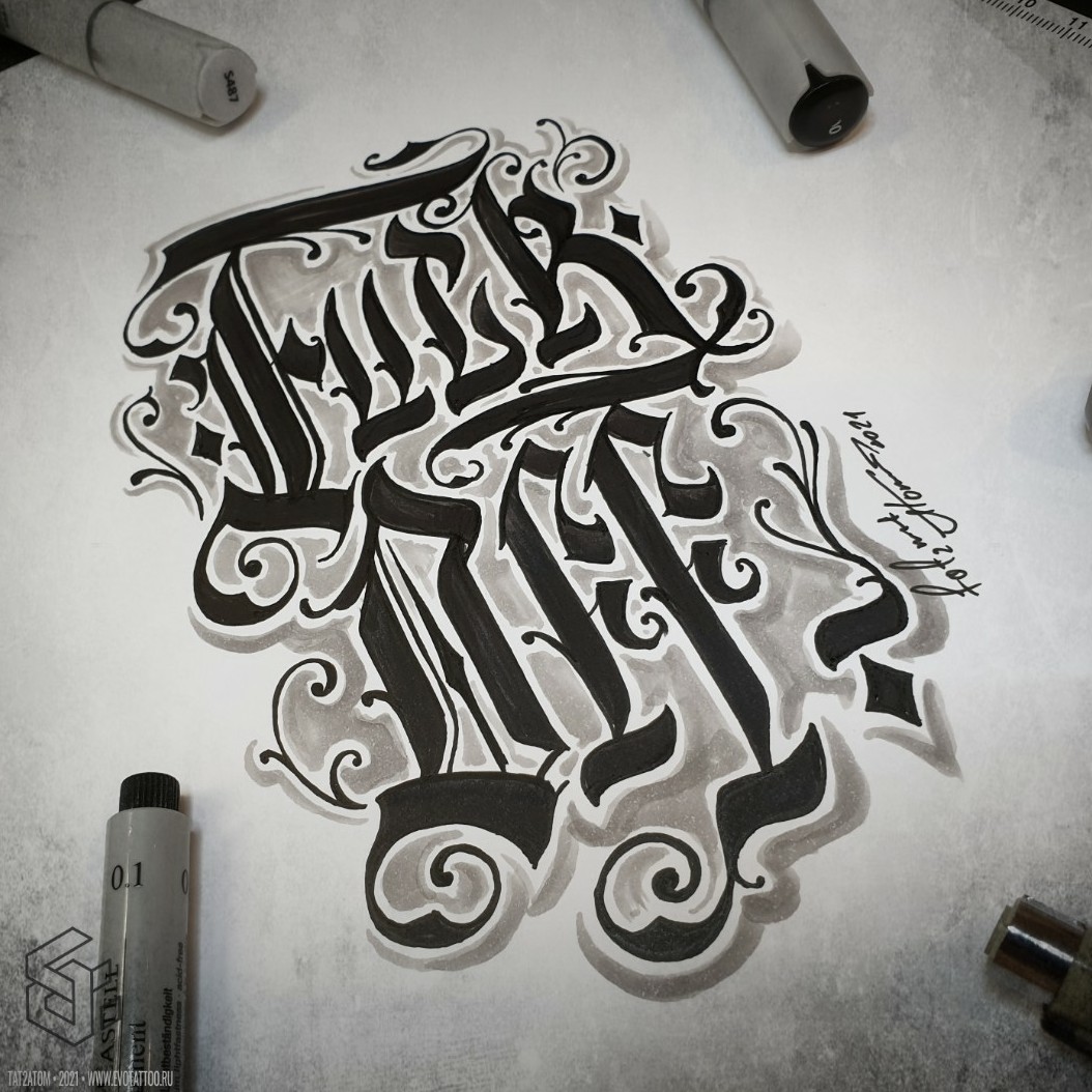 Tattoo uploaded by Вадим • Тату эскиз в стиле леттеринг - FUCK OFF.Нарисован линерами Micron и маркерами-кистями Vista-Artista. Тату мастерВадим. Студия художественной татуировки и пирсинга Evo. www.evotattoo.ru.Тел./whatsapp/telegram: 89255143553 ...
