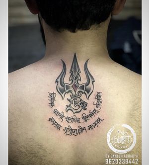 Trishul tattoo by inkblot tattoos contact :9620339442