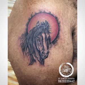 Horse tattoo by inkblot tattoos contact :9620339442