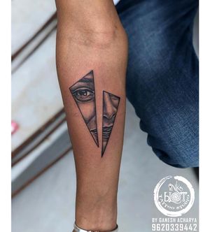 Geomatric tattoo by inkblot tattoos contact :9620339442
