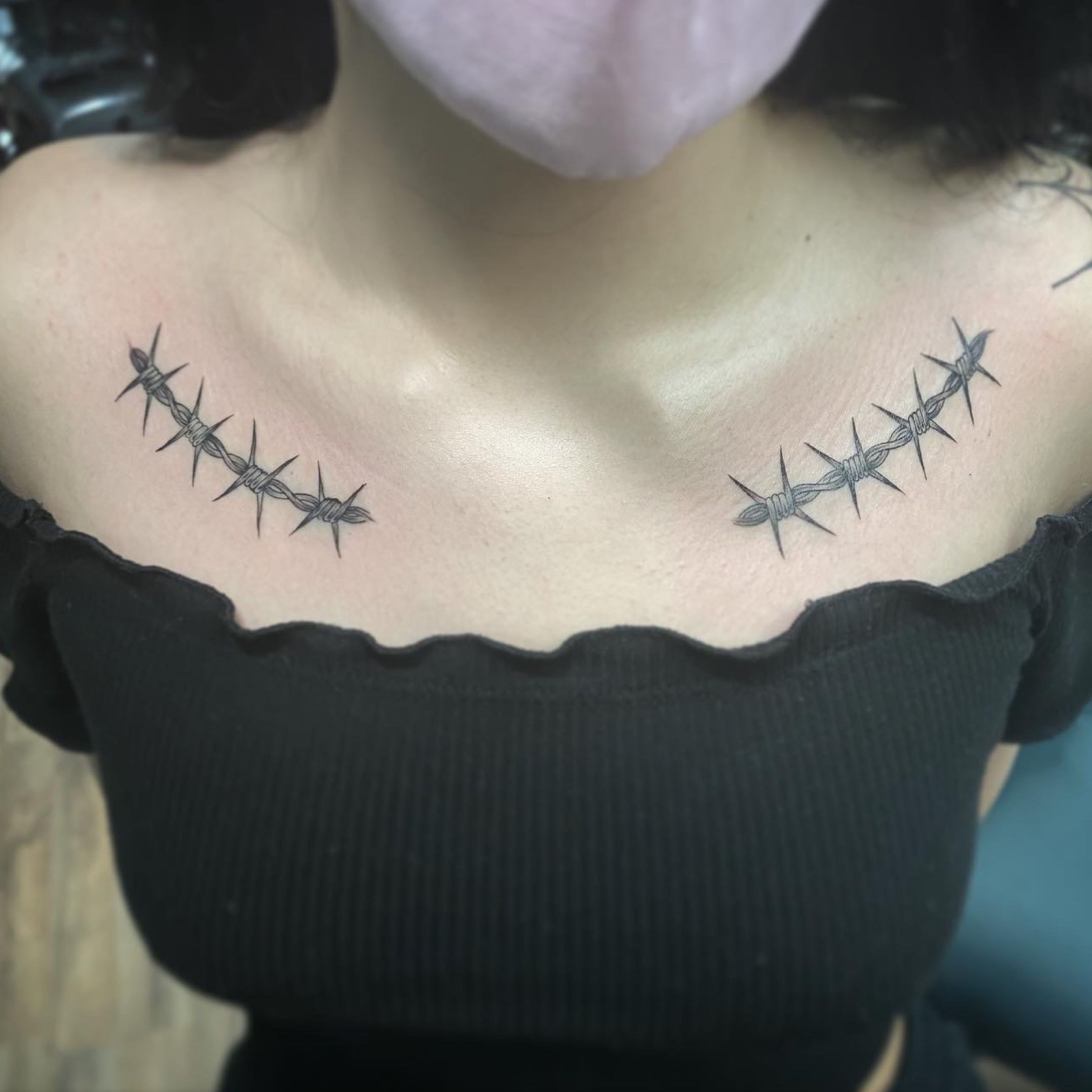 Handpoked wrist thorns and barbed wire! : r/sticknpokes