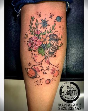 watercolor  tattoo by inkblot tattoos contact :9620339442