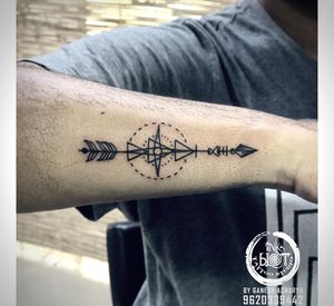 Arrow tattoo by inkblot tattoos contact :9620339442