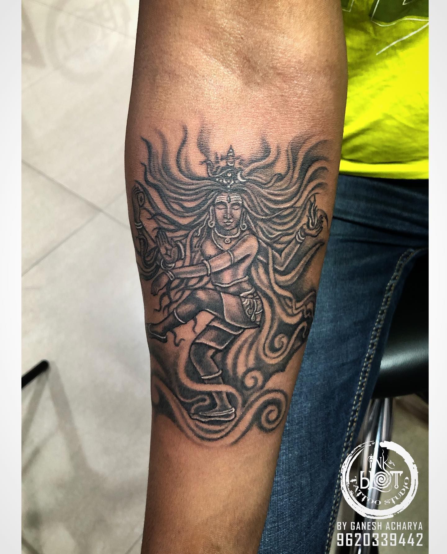 Adi's tattoo House - Rangrej - Shiva Tandava tattoo with mantra.. hope u  guys like it for more information o appointment plz dm us o contact us on  9986675584 #adistattoos #adistattoostudio #adistattoo #