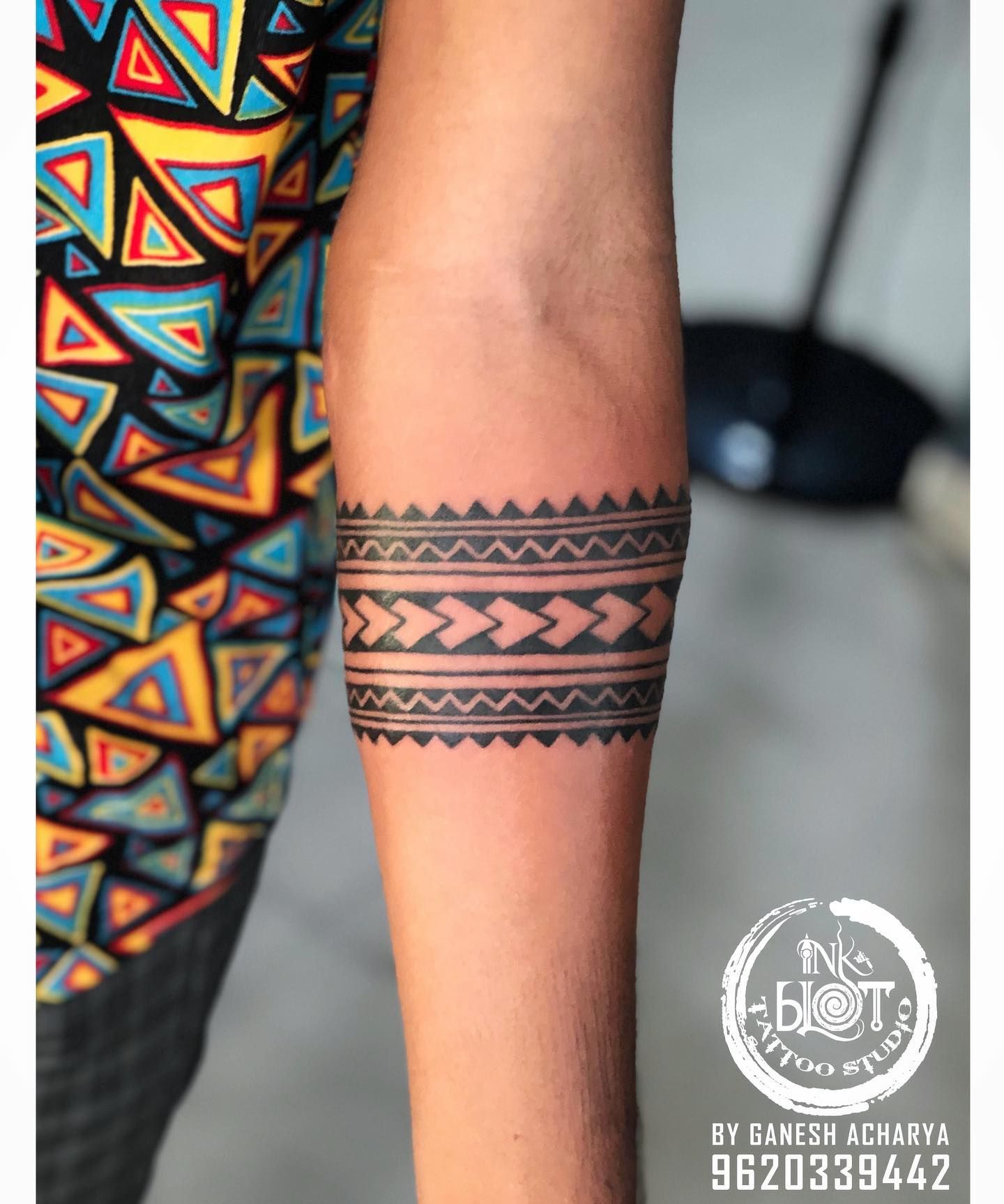 Geometric Arm Band Tattoo men | Forearm band tattoos, Tattoos for guys,  Wrist tattoos for guys