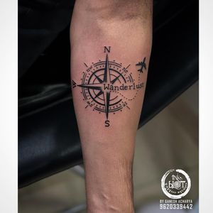 Compass tattoo by inkblot tattoos contact :9620339442