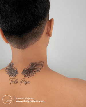 Wings Tattoo by Anvesh Gajengi at Circle Tattoo.