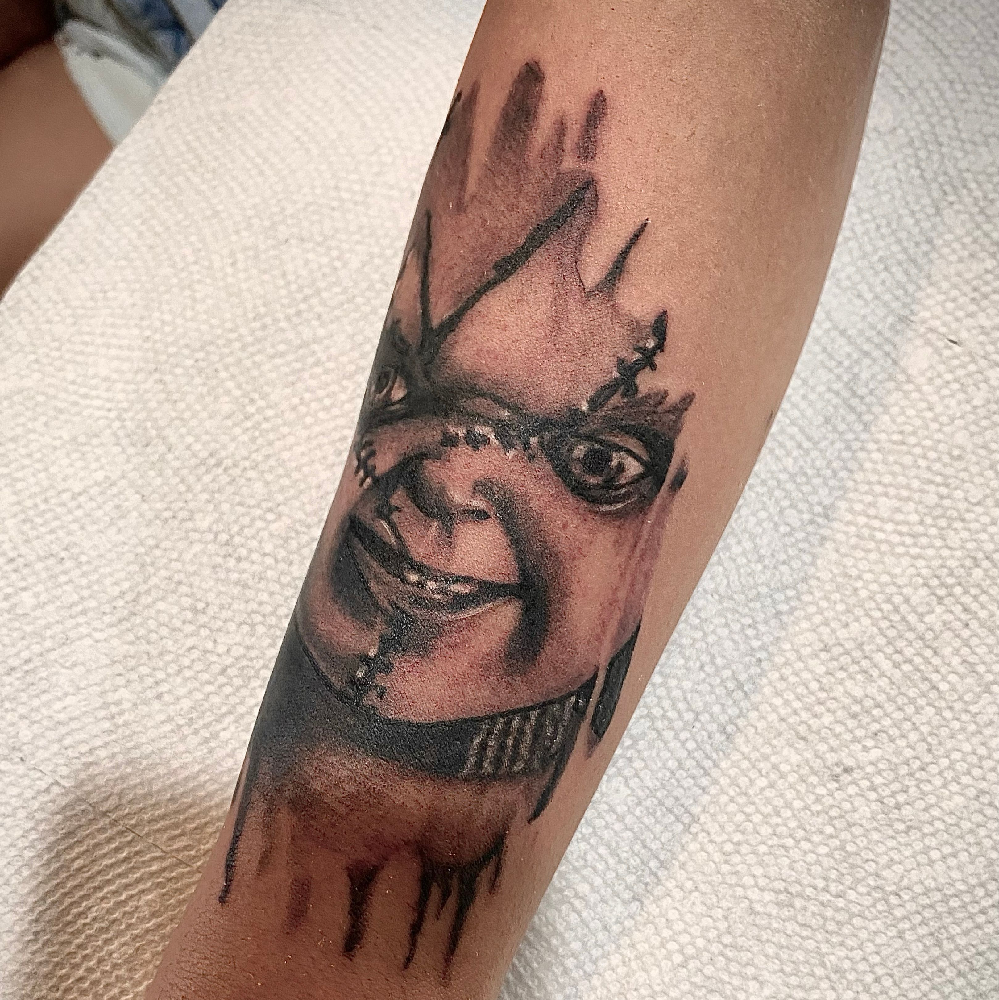 Chucky Temporary Tattoo Sticker - OhMyTat