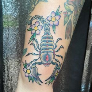 Traditional scorpion tattoo