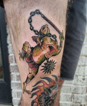 #frogtattoo #frog #toad #gladiator 