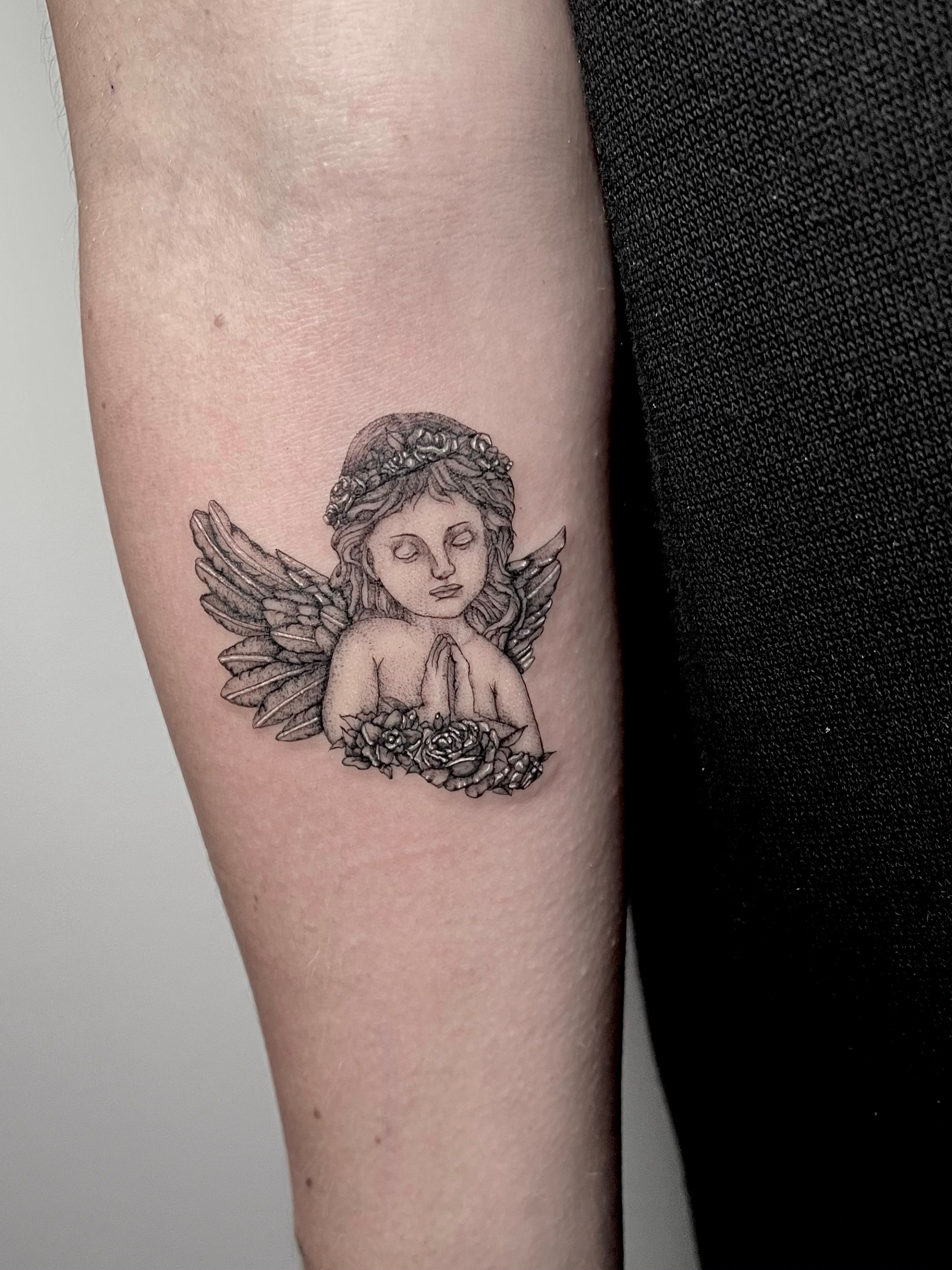Beautiful Woman With Angel Wings Best Temporary Tattoos| WannaBeInk.com