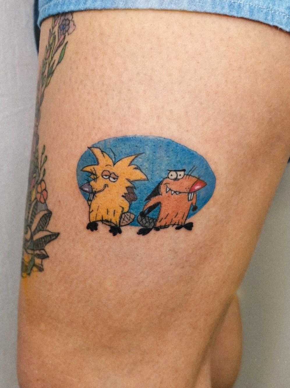 angry beaver tattoo