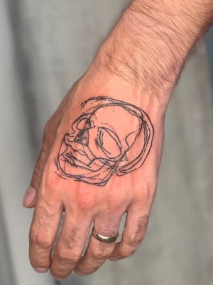 Sketched skull