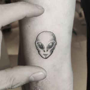 Tattoo uploaded by Elpida Paphiti ️ • #small #alien #ufo #cute #tattoo ...