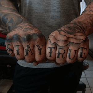 Knuckle tattoo