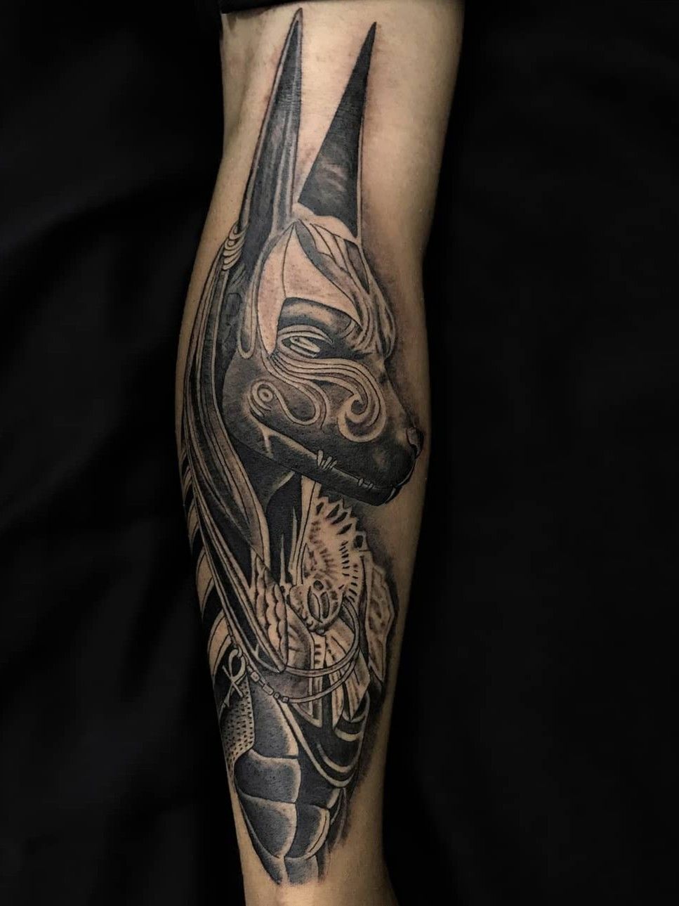 Anubis Tattoo Design | Anubis tattoo, Egypt tattoo, Egypt tattoo design