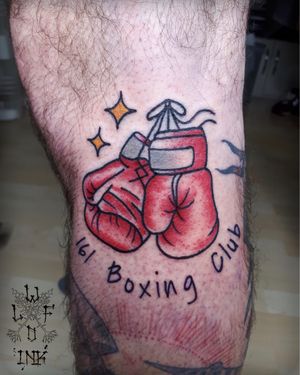 Boxing Gloves Tattoo by Elena Wolf