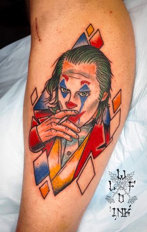 Joker Joaquin Phoenix Tattoo by Elena Wolf
