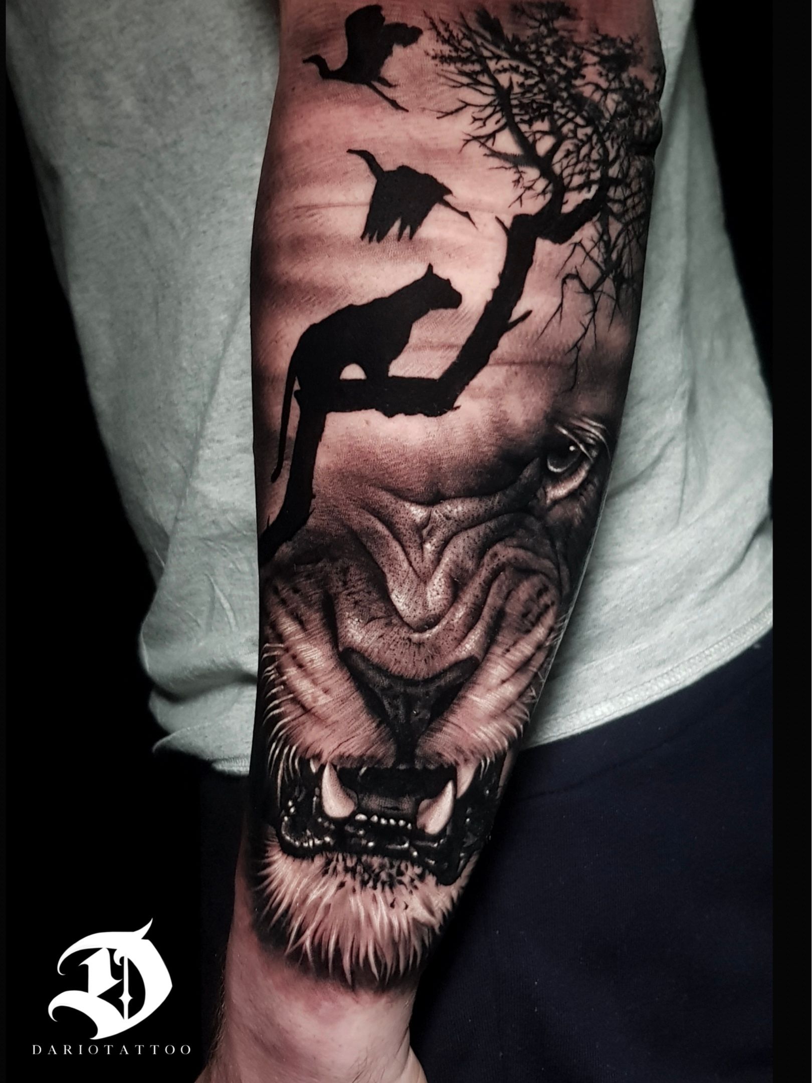 Fierce Lion Tattoo by Capone: TattooNOW