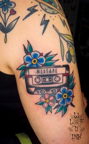 Mix Tape Tattoo by Elena Wolf