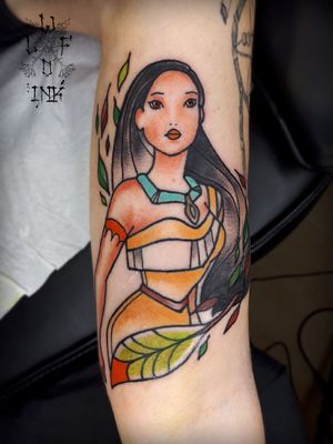 Disney Pocahontas Tattoo by Elena Wolf