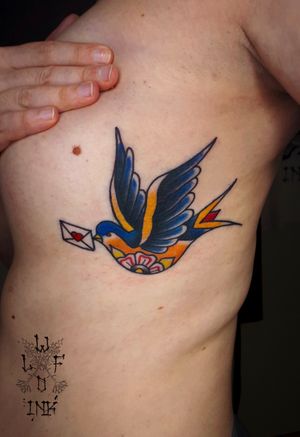 Swallow Tattoo by Elena Wolf