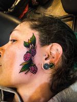 Custom berries tattoo