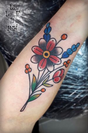 Flower Tattoo by Elena Wolf