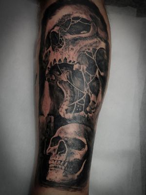 Skull tattoo. #skull #skulls #skulltattoo 