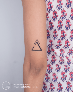Minimal Tattoo by Bishal Majumder at Circle Tattoo.