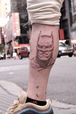 Batman portrait tattoo