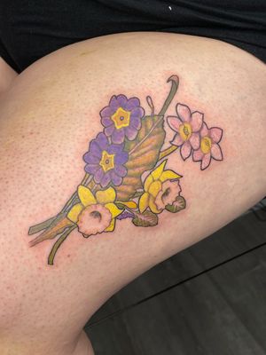 Narcissus, primrose, daffodils 