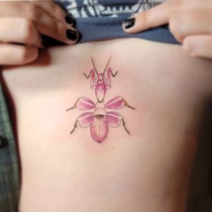 Most recent tattoo #orchidmantis