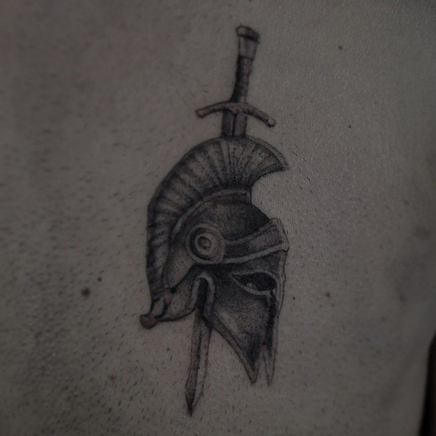 spartan sword tattoo designs