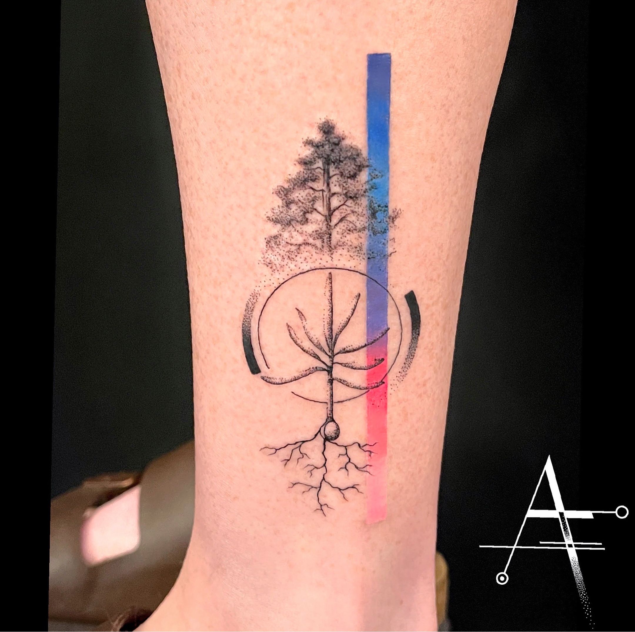 Custom Sequoia tree mother earth and owl cover up tattoo  Flickr