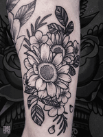 Sunflower Bicep Tattoo
