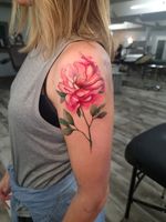Watercolor peony #floral #flower #watercolortattoo #watercolor #texas #fortworth #dallas #tattoo 
