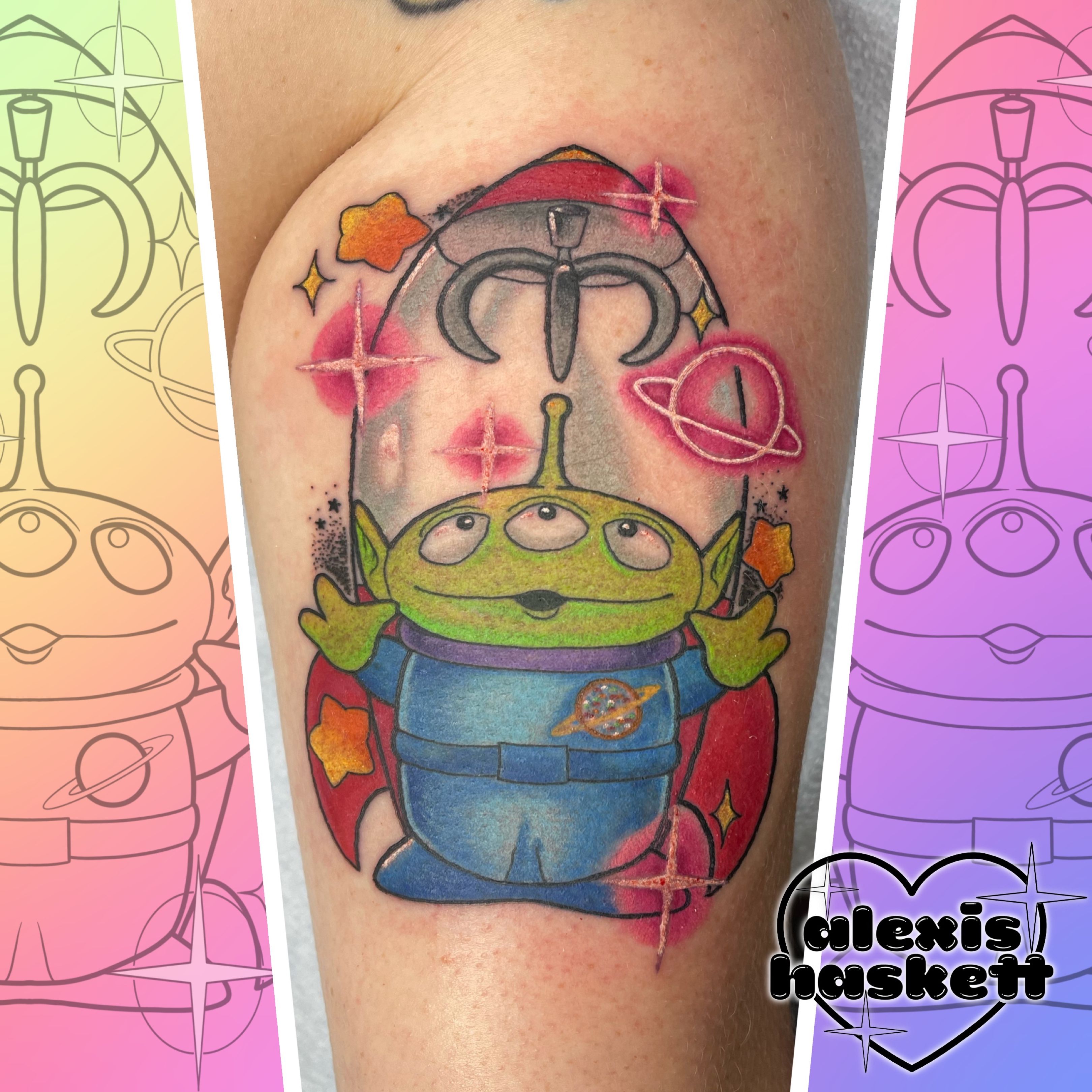 Toy Story Alien Tattoo by 88worldcokr  Tattoogridnet
