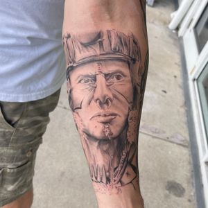 Portrait done on the forearm 