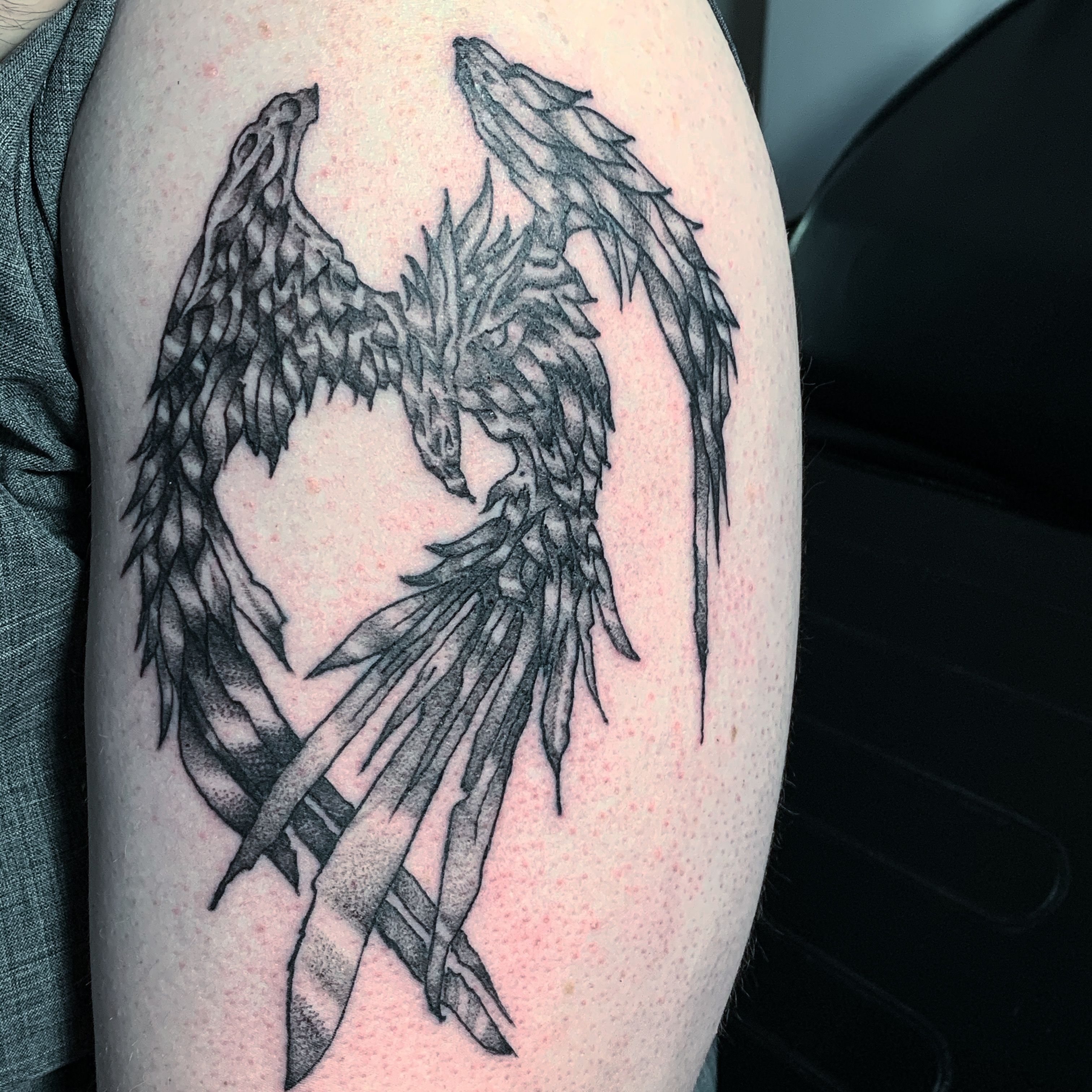 Phoenix done by Rome at Homesick in Morehead, KY : r/TattooDesigns