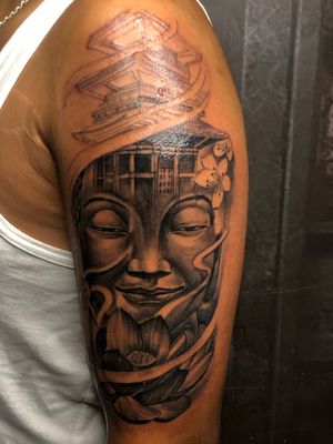 done this lord buddha first session complete on shoulder 