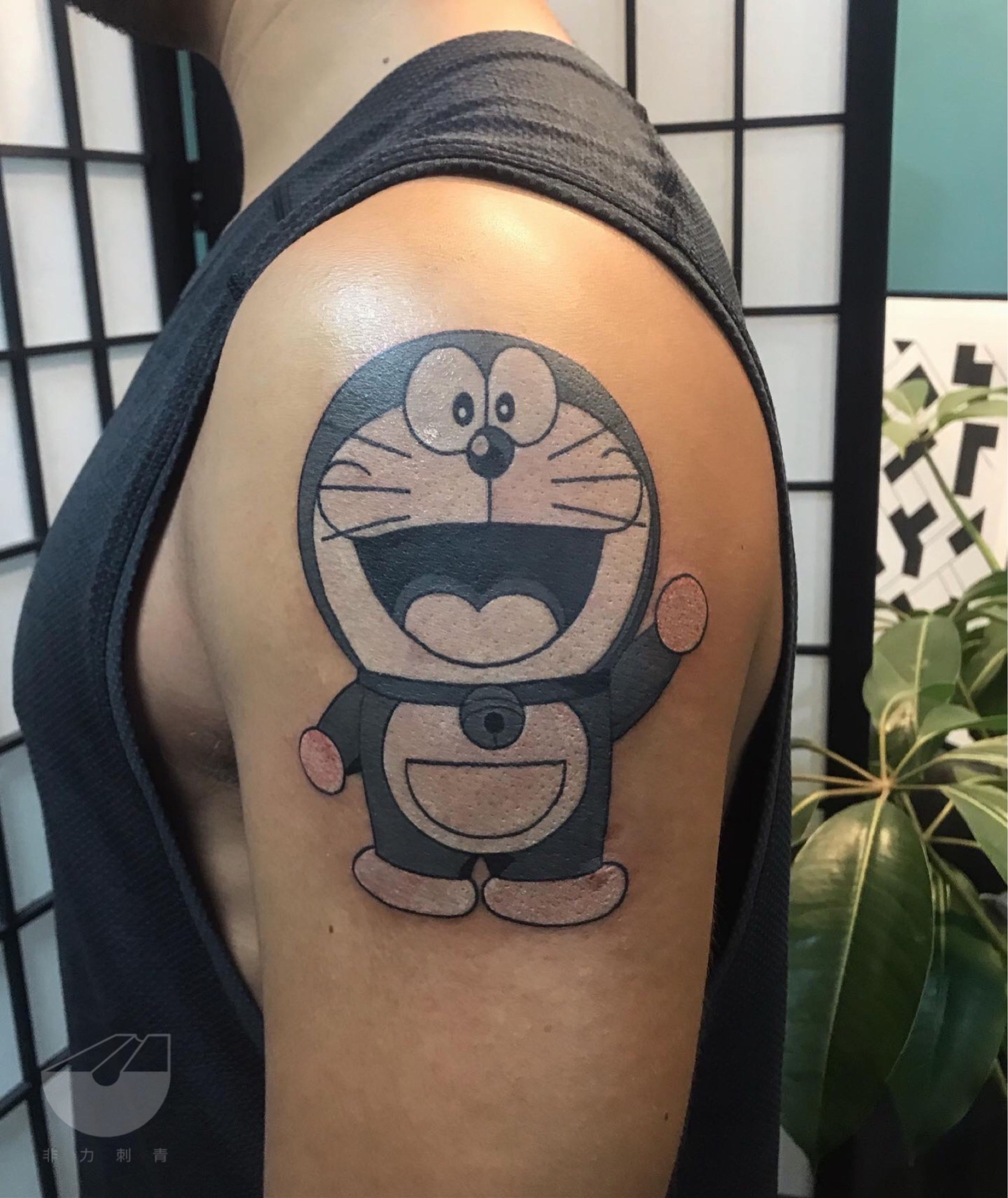 Tattoo uploaded by Xavier • Doraemon tattoo by fb583069054 on Instagram. # doraemon #neko #cat #anime • Tattoodo