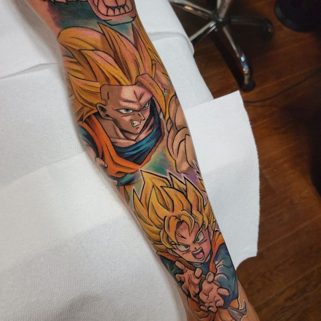 Kris Osinski Tattooart  New Gohan Beast form from Dragon Ball Super  Super Hero movie for Mateusz      tatuaż tattoo tattoos anime  manga otaku animeart otakuworld otakutattoos animefan 