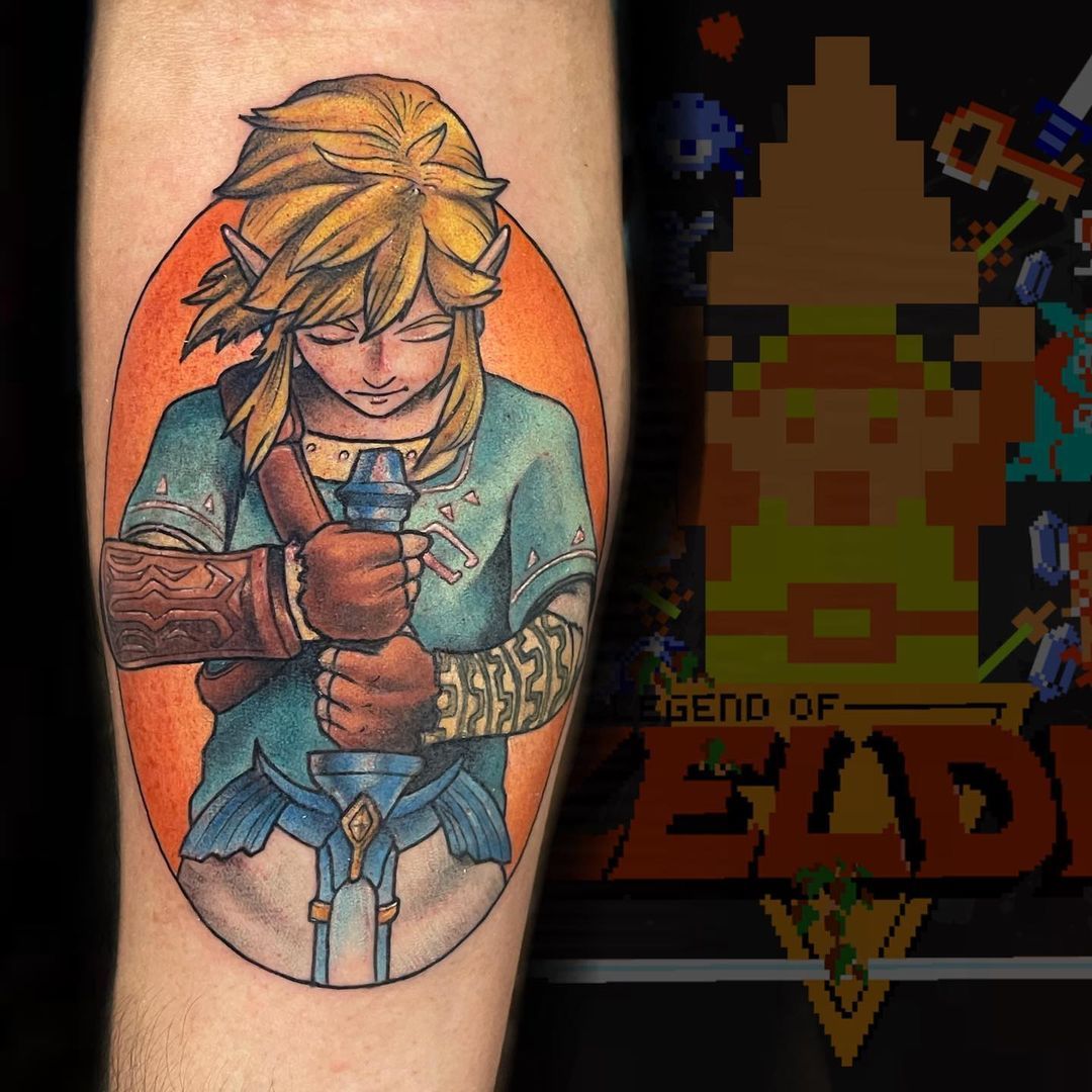 Zelda Breath of the wild tattoo  Zelda tattoo Tattoos Wild tattoo