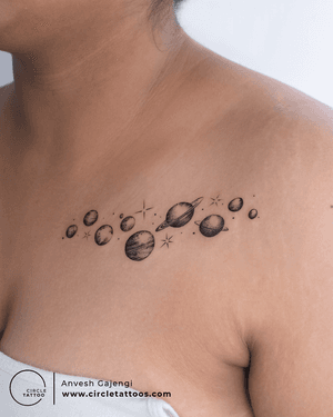 Galaxy Tattoo by Anvesh Gajengi at Circle Tattoo
