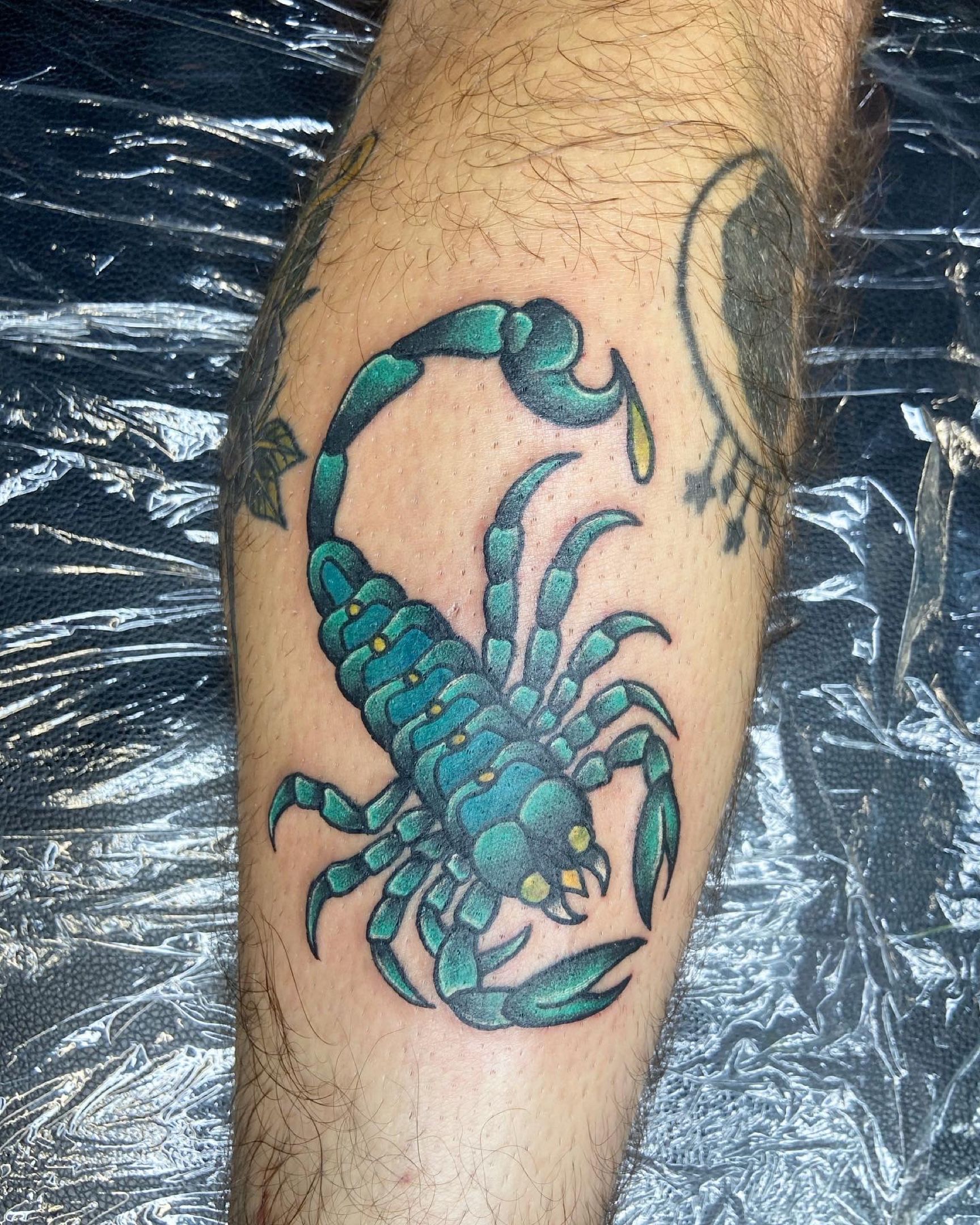 Juice Full Arm Tattoo Blue Scorpion Paper Sticker Waist Art Fake Flash  Tattoo Dragon Waterproof Temporary Tattoo For Women Men - AliExpress