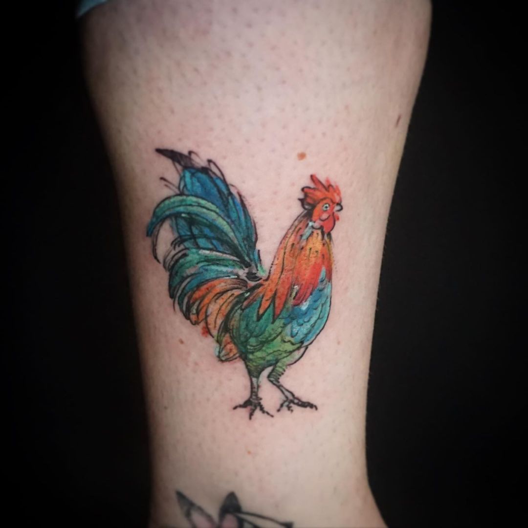 Aggregate 75+ fighting rooster tattoo super hot