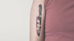 Knife#art #artwork #drawing #illustration #tattoo #tattoos #tattooart #blackwork  #portrait #fictionalcharacters #藝術 #插畫 #刺青 #紋身 #台北刺青