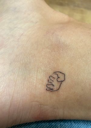 Small inner ankle tattoo